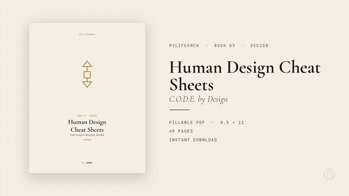 Human Design Cheat Sheets
