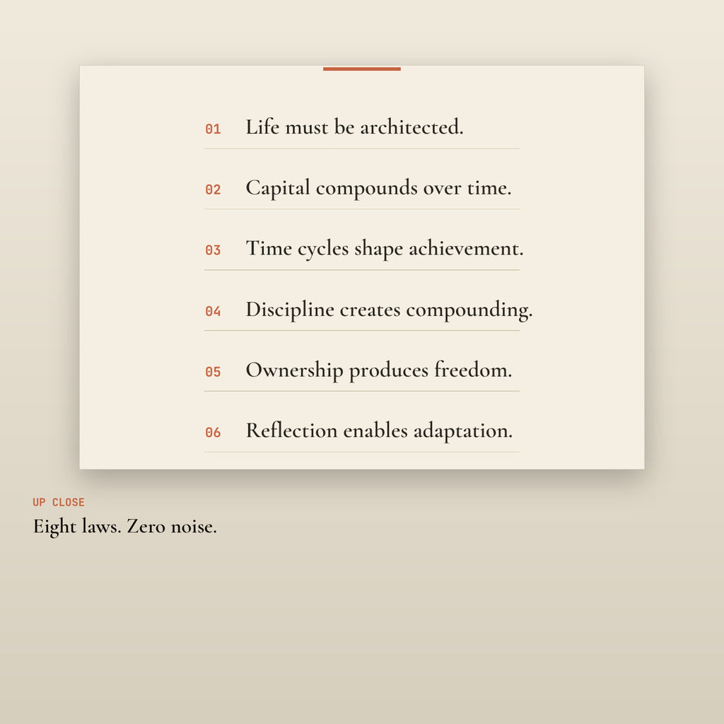 The Eight Laws Poster
