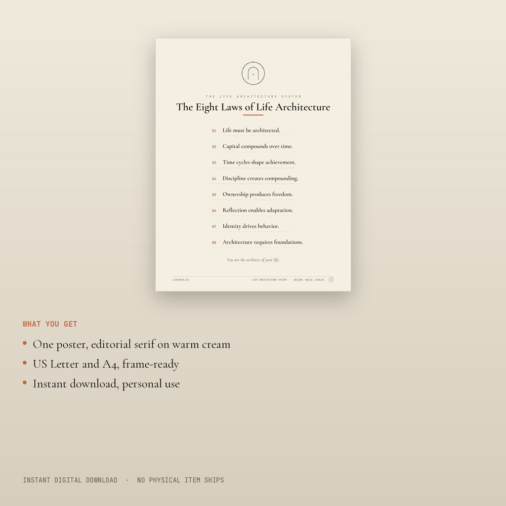 The Eight Laws Poster